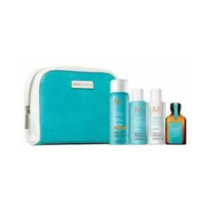 Moroccanoil Moisture Repair Travel Pack for damaged hair with a smoother finish and lightweight hydration