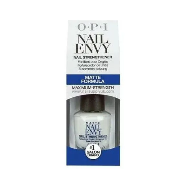 OPI Matte Nail Envy Strengthener 15ml for weak or brittle nails with added texture and care for damaged hair