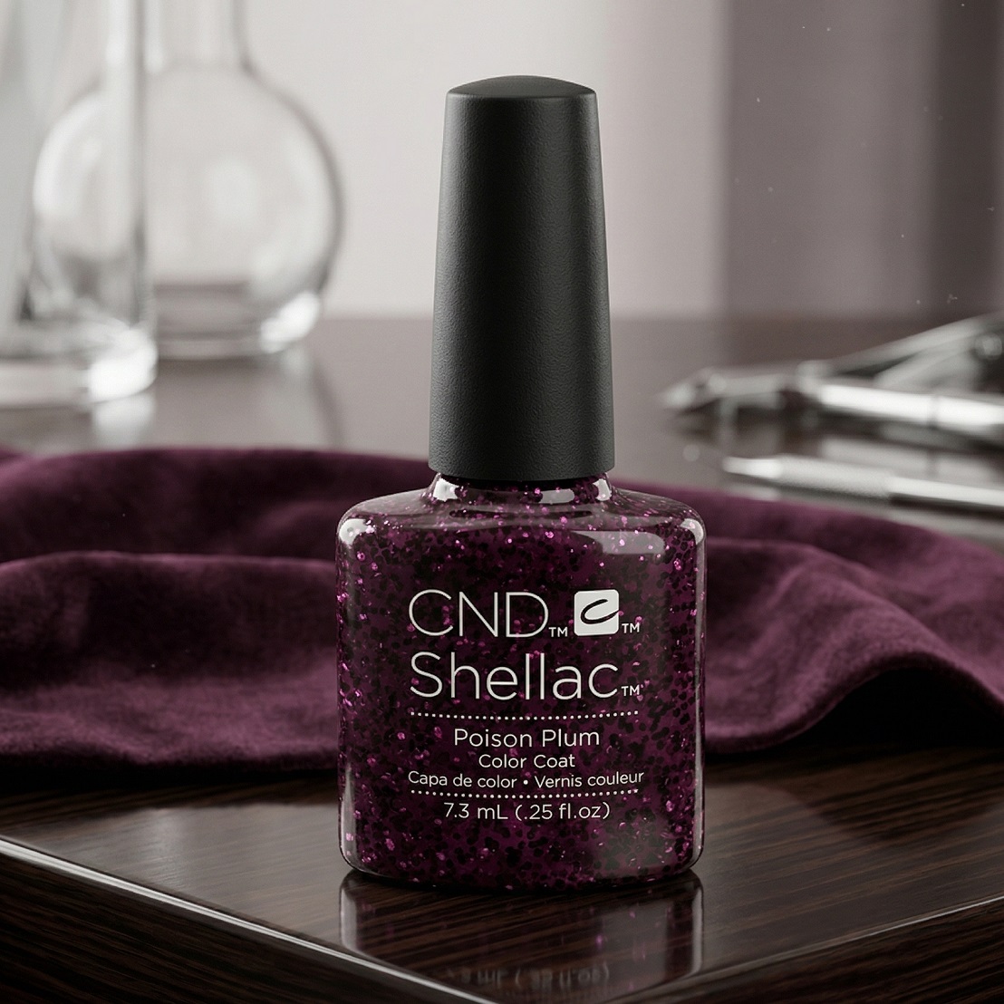 cnd shellac poison plum