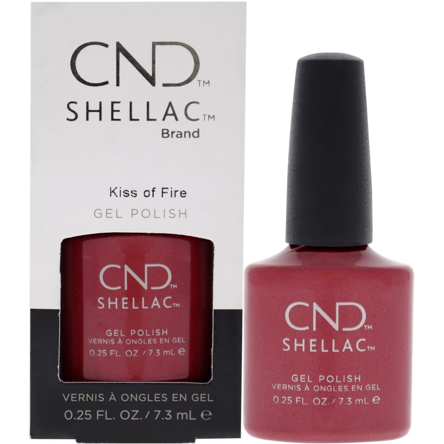 CND Shellac Ruby Ritz UV Gel Nail Polish – Red Glitter, Genuine, New Unboxed