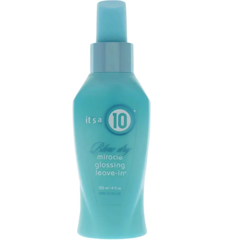 its a 10 blow dry miracle glossing leave in 120ml