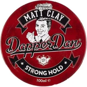 Dapper Dan Matt Clay Strong Hold Hair Styling - 100ml, professional hair styling