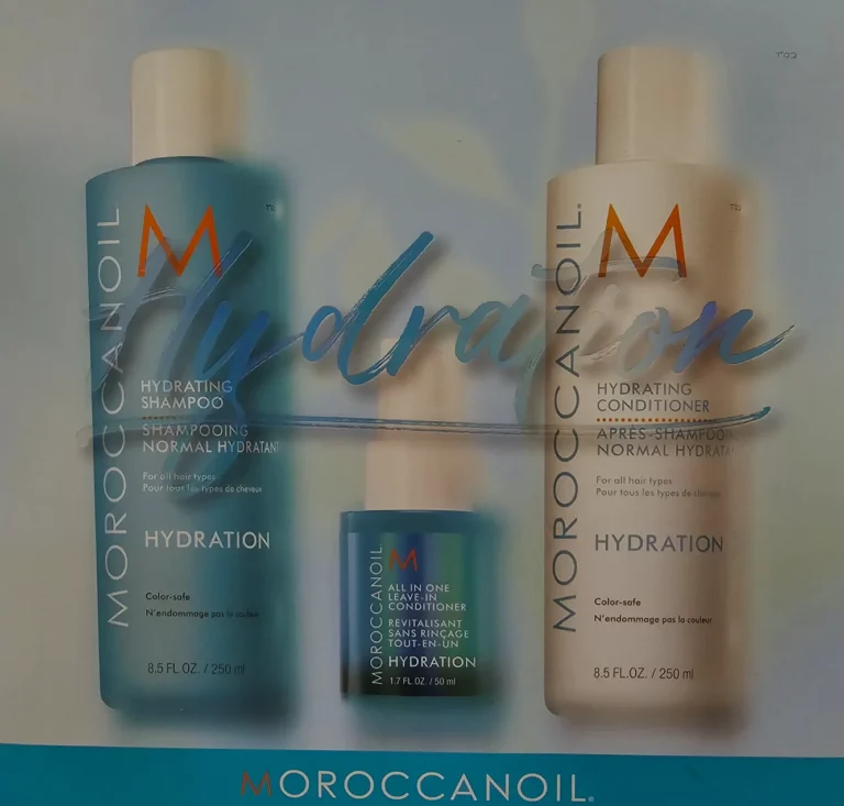 Moroccanoil Hydration Set (With free products) for enhanced shine and lightweight hydration