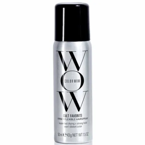 Color Wow Cult Favorite Firm – Flexible Hold Hairspray 50ml for curly hair with frizz control and a smoother finish