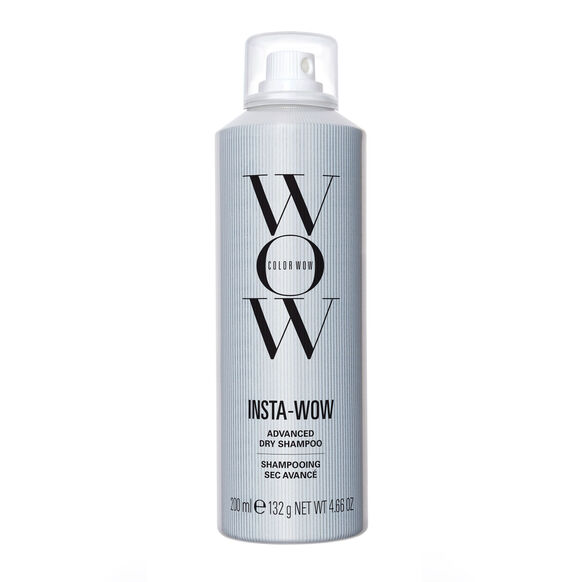 Color Wow Insta-Wow Advanced Dry Shampoo 200ml bottle for clear, oil-free hair.