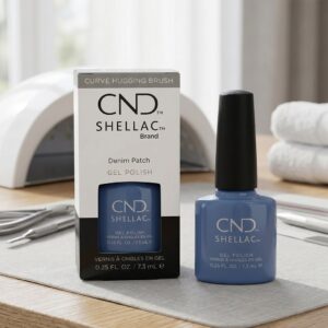 cnd shellac denim patch