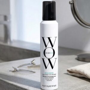 Color Wow Color Control Blue Toning Foam 200ml for brunette hair anti-brass styling mousse