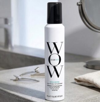 Color Wow Color Control Blue Toning Foam 200ml for brunette hair anti-brass styling mousse